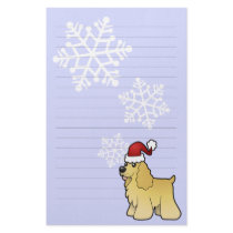 Christmas American Cocker Spaniel Customized Stationery
