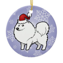 Christmas American Eskimo Dog / German Spitz Christmas Ornament