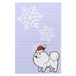 Christmas American Eskimo Dog / German Spitz Personalized Stationery