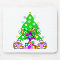 Christmas and Hanukkah Mousepad