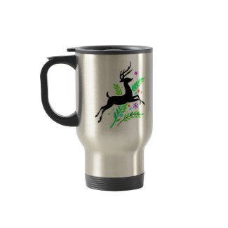 Christmas and Seasons Greetings Reindeer mug
