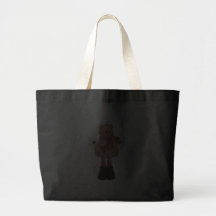 christmas angel bear canvas bag