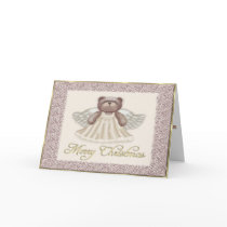 Christmas Angel Bear Card