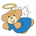 Christmas Angel Bear photo sculptures
