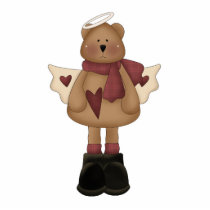 christmas angel bear photo sculptures