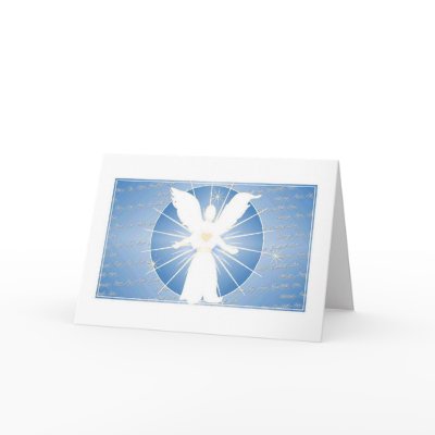 Christmas Angel Blessing Card