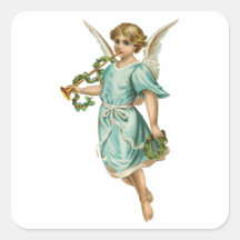 Christmas Angel Bringing Tidings of Great Joy Sticker