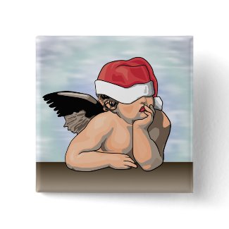 Christmas Angel button button