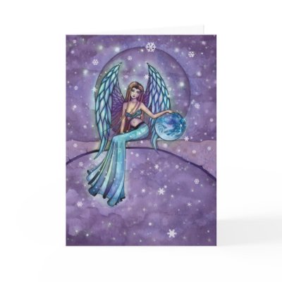 Christmas Angel Card 'Peace on Earth' by robmolily