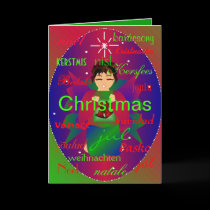 "Christmas Angel From Around The World I" Card by Yve_13 "Christmas Angel From Around The World I" Card