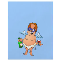 Christmas angel having a glass of wine flyers by cardvibes Christmas angel having a glass of wine flyers