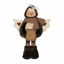 christmas angel penguin photo sculptures
