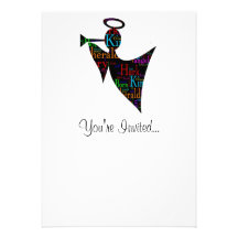 Christmas Angel Personalized Invitation