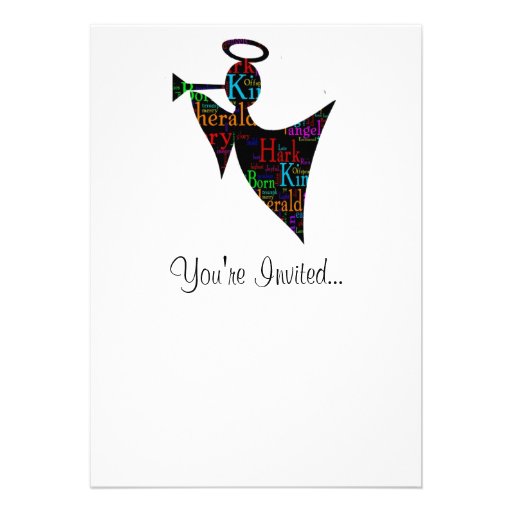 Christmas Angel Personalized Invitation