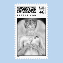 Christmas Angel Postage stamps