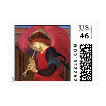 Christmas Angel Postage Stamps Sm - Burne-Jones