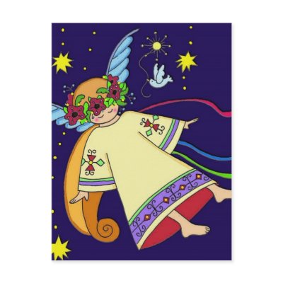 Christmas Angel postcards