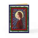 Christmas Angel & Stars - holiday card (2) by folkartblonde Christmas Angel & Stars - holiday card (2)