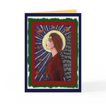Christmas Angel & Stars - holiday card (2)