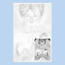 Christmas Angel Stationery stationery