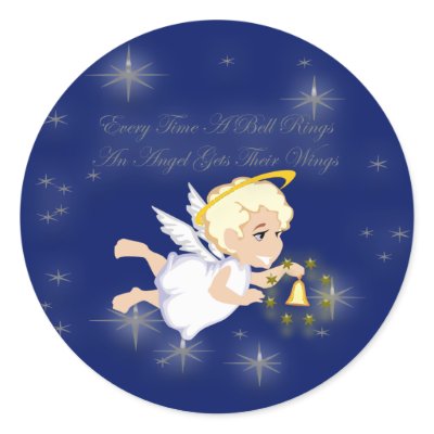 Christmas angel stickers