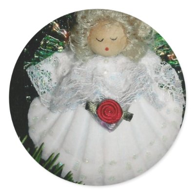 Christmas angel stickers