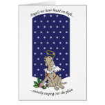 Christmas Angel Weimaraner Greeting Card
