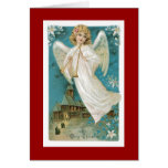 Christmas Angel with trumpets Card