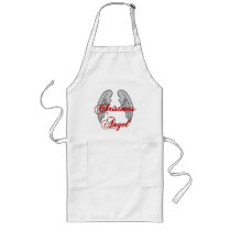 Christmas Angel with Wings on Back aprons by janbalaya Christmas Angel with Wings on Back aprons