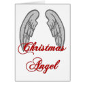 Christmas Angel with Wings on Back cards