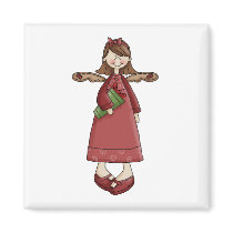 Christmas Angels · Angel & Present magnets