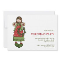 Christmas Angels · Angel & Wreath invitations