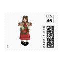 Christmas Angels · Angel & Wreath postage