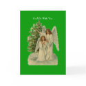 Christmas Angels Holiday Card God Be With You...