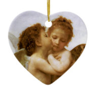 Christmas Angels Kiss, Bouguereau Ornaments