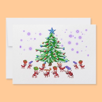 Christmas Ant-ticipation Custom Invites by pattycake