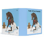 Christmas Appaloosa Colt Binder