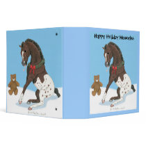 Christmas Appaloosa Colt Binder by starhorsepax Christmas Appaloosa Colt Binder