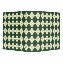 Christmas Argyle Binder