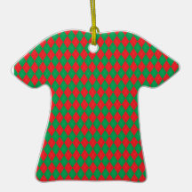Christmas Argyle Christmas Tree Ornament