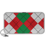 Christmas Argyle Doodle Speaker