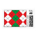 Christmas Argyle Stamps stamp