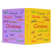 Christmas Around The World In Gold And Purple I binders