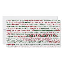 Christmas Around The World Text Design PhotoCard