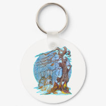 Christmas at Elf Hall Key Chain keychains by geo_barr Christmas at Elf Hall Key Chain keychains