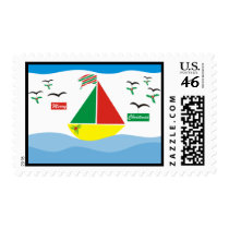 Christmas at sea postage