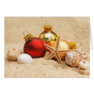 Christmas at the Beach Card