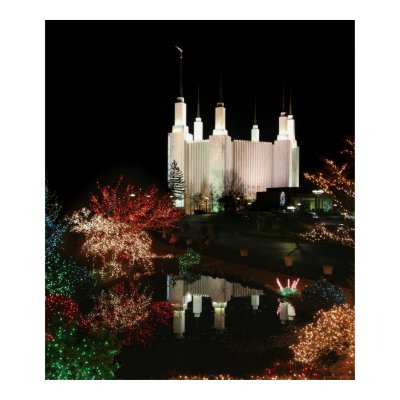 Christmas at the Washington DC Temple Poster by ScienceViews