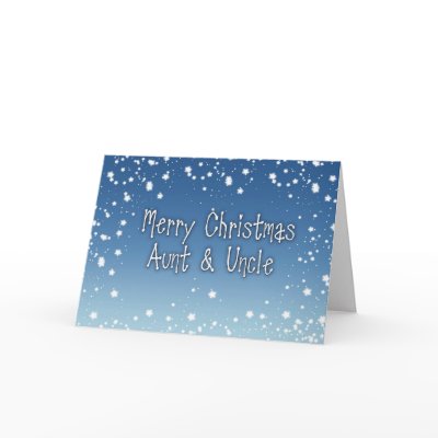 Christmas Aunt Uncle Card by StarStock