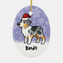 Christmas Australian Shepherd Christmas Ornaments